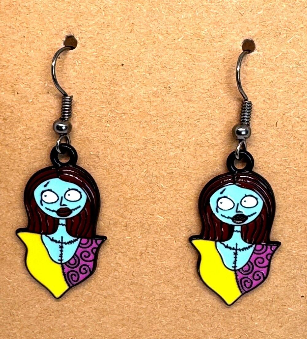 Halloween Enamel Sally Earrings #2026 - Picture 4 of 4